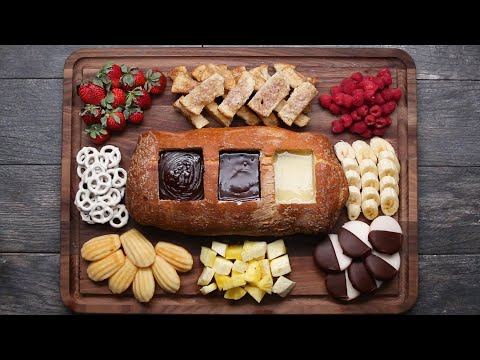 Chocolate Fondue Bread Boat