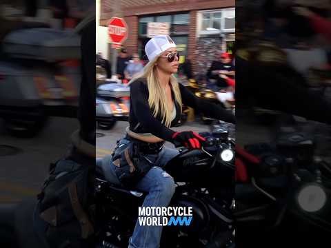 Riding a Blacked Out Harley Sportster With Style #moto #motorcycle #biker #bikelife
