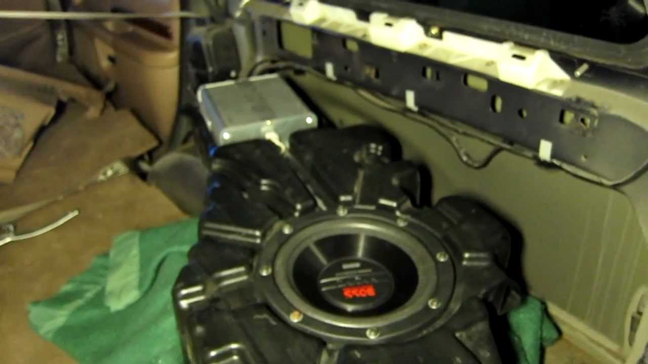 1999 FORD EXPLORER SUBWOOFER REMOVAL INFO - YouTube 97 expedition stereo wiring diagram 