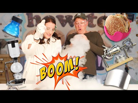 One of the gadgets goes BOOM! Clever or Never  | How To Cook That Ann Reardon