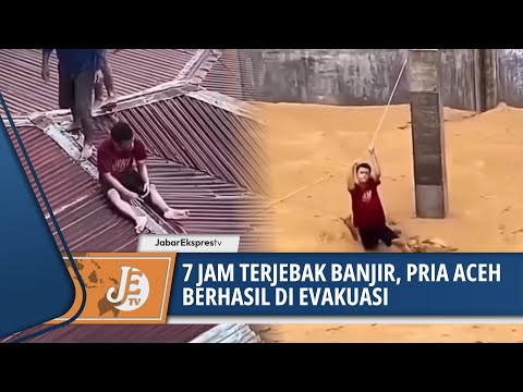 PRIA DI ACEH TAMIANG BERHASIL DIEVAKUASI USAI 7 JAM TERJEBAK ARUS BANJIR