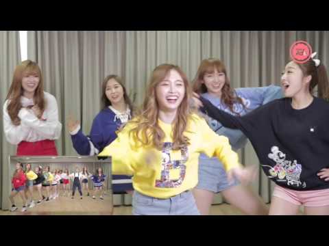 우주소녀의 웃음 만발 안무파트 바꾸기