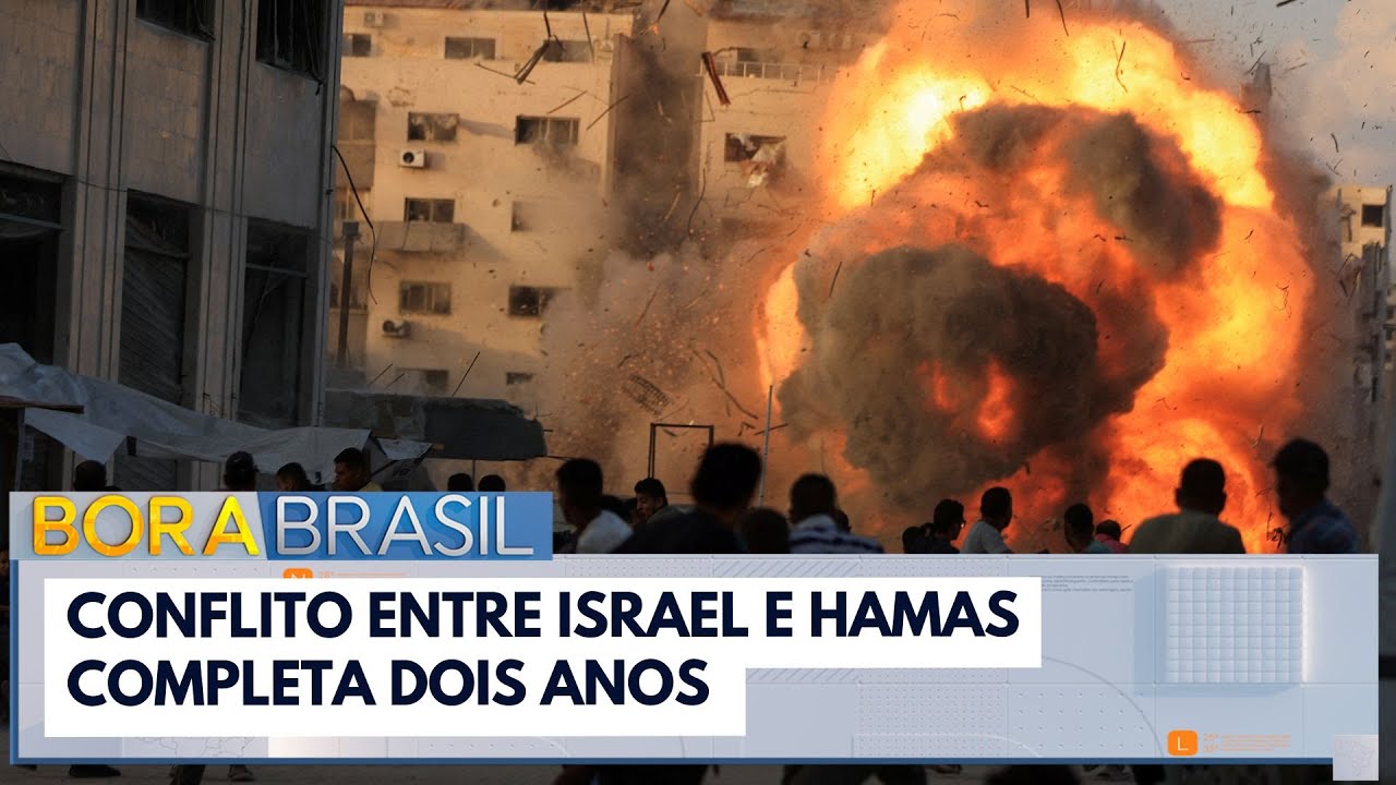 2 anos de conflito entre Israel e Hamas veja protestos | Bora Brasil