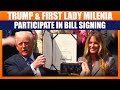 US President Trump and First Lady Melania Trump Sign TAKE IT DOWN ACT at Rose Garden | News9