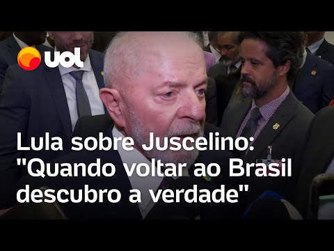 Lula irá conversar com Juscelino: 'Se você cometeu erro, reconheça. Senão, brigue por sua inocência'