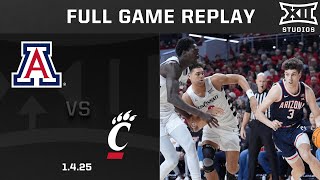 Arizona vs. Cincinnati (1.4.25) Full Game Replay | 2024-25 Big 12 Men's Basketball