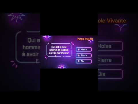 Qui est le seul homme de la Bible à avoir marché sur l’eau ? 🌊 #bible