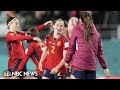 Spain advances to Women’s World Cup final with last-minute goal