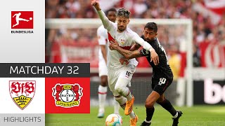 Two Penalties For a Draw | VfB Stuttgart — Leverkusen 1-1 | Highlights | MD 32 – Bundesliga 2022/23