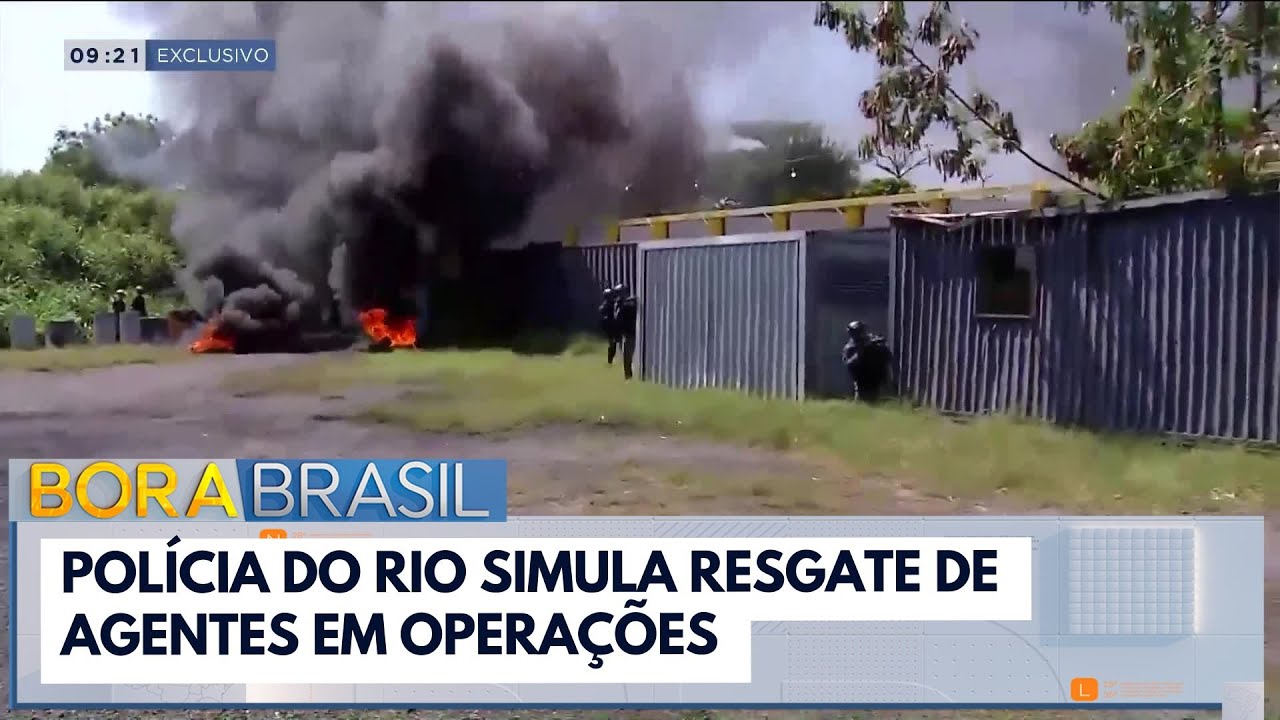 Polícia do Rio simula resgate de agentes em operações TV Online Polícia do Rio simula resgate de agentes em operações
