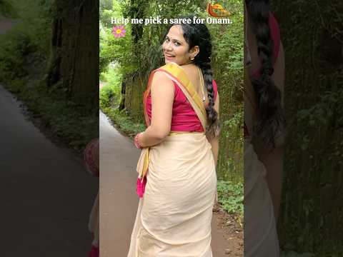 Pink 🩷 or Black 🖤 Chose one 🥰 #onam