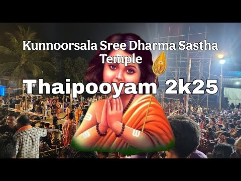 The Kunnoorsala sree dharma sastha Temple kachani TVM. thaipooyam kavadi 2025