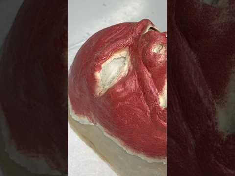 Why I use Red under Skin Color on Latex Mask #cosplay #specialeffects