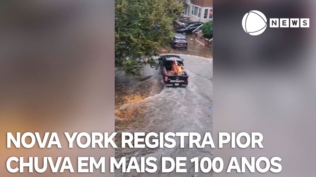 Nova York registra pior chuva em mais de 100 anos