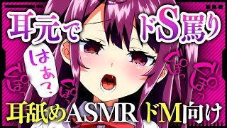 【耳舐めASMR/ドM向け】カースト上位JKが耳元でドS罵りしながら耳を舐めるASMR【罵倒/囁き/耳ふー/吐息】【VTuber/羽瀬りのん