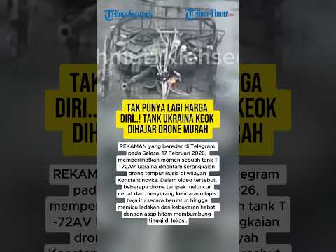 TAK PUNYA LAGI HARGA DIRI..! TANK UKRAINA KEOK DIHAJAR DRONE MURAH