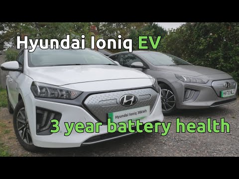Battery health on our two 3 year old Hyundai Ioniq Electric 38kWh