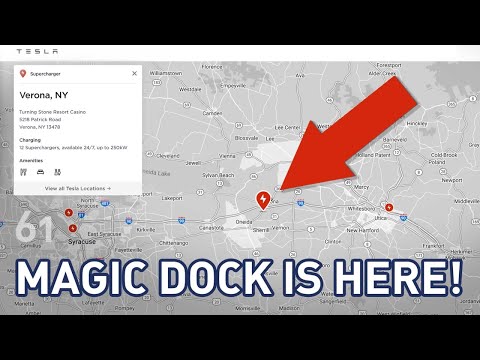 Tesla Installs First Magic Dock