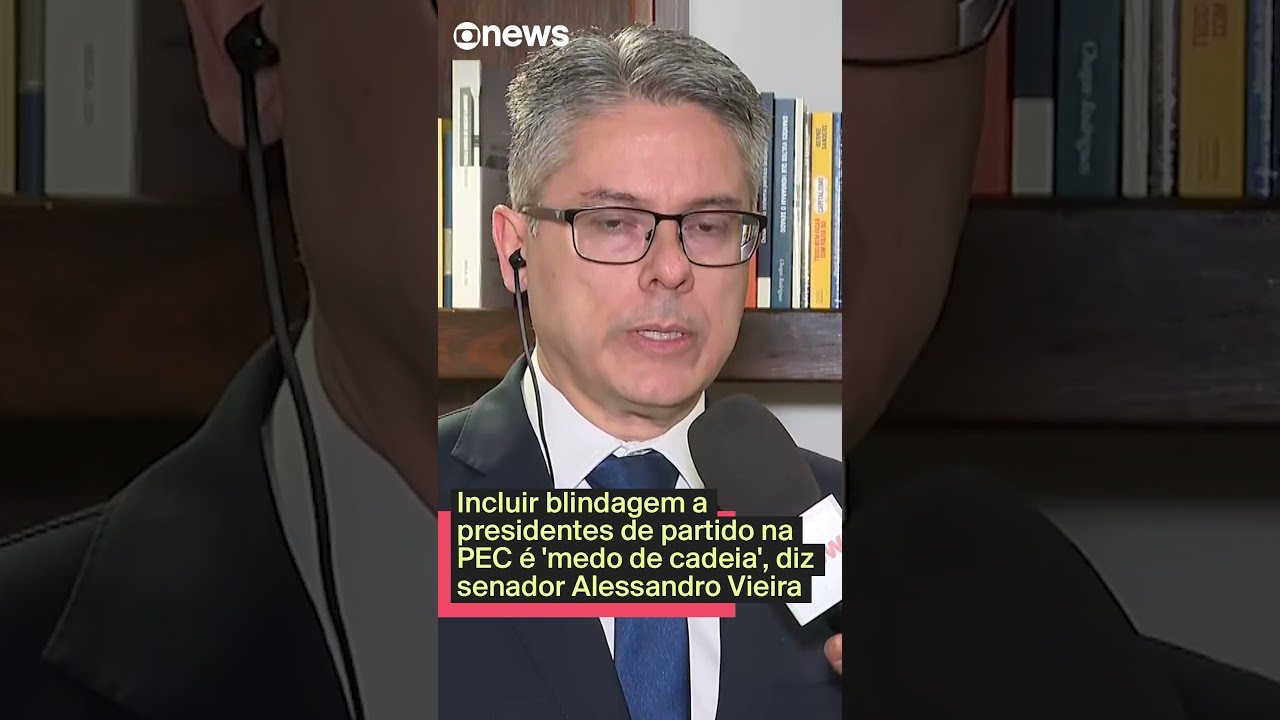 Incluir blindagem a presidentes de partido na PEC é medo de cadeia diz senador Alessandro Vieira