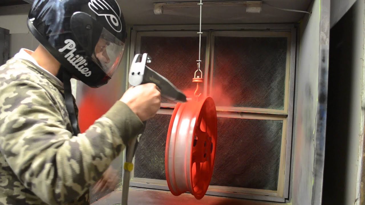 Powder Coating Motorcycle Wheels Passion Red YouTube