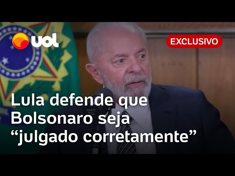 Bolsonaro tentou dar o golpe, diz Lula: 'Quero que Bolsonaro seja julgado corretamente'