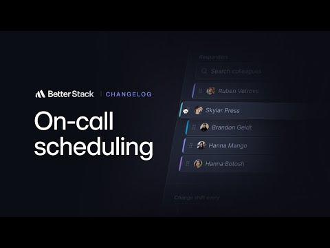 On-call scheduling | Changelog #13