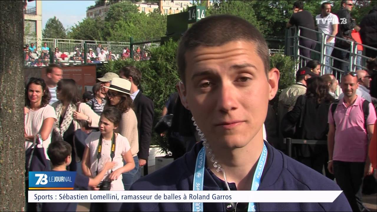 Sports : Sébastien Lomellini, ramasseur de balles à Rolland Garros