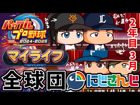 Vtuberの動画サムネイル - 〖 パワフルプロ野球2024-2025 〗プロ野球にじさんじ化マイライフ⚾2年目春〖 小野町春香/にじさんじ 〗