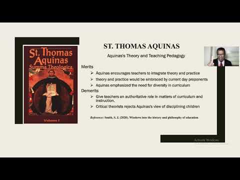 Thomas Aquinas's Theory of Curriculum and Instruction- EDU 703.