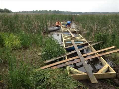 Floating Dock Plans Using Barrels