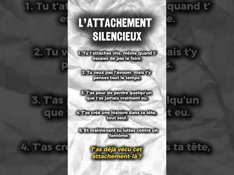 Les effets progressif de l'attachement