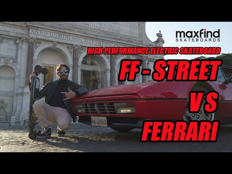 The Competition Between Maxfind FF Electric Skateboard and Ferrari- Who Wins?