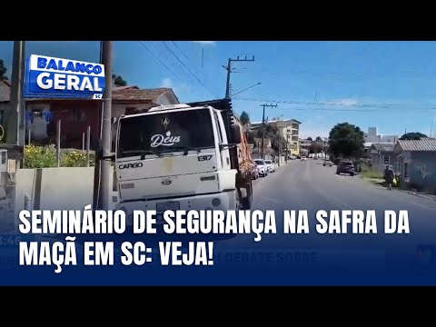 Seminário de Trânsito em São Joaquim prepara motoristas para safra da maçã