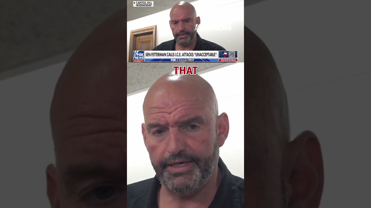'UNACCEPTABLE!': Fetterman rails against anti-ICE Dems in own party #shorts #us #news #foxnews