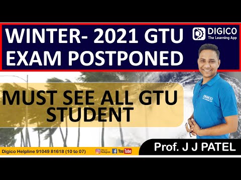 WINTER- 2021 GTU EXAM POSTPONED || MUST SEE ALL GTU STUDENT