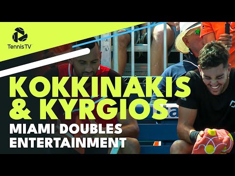 Nick Kyrgios & Thanasi Kokkinakis Doubles Entertainment! | Miami 2022 Highlights