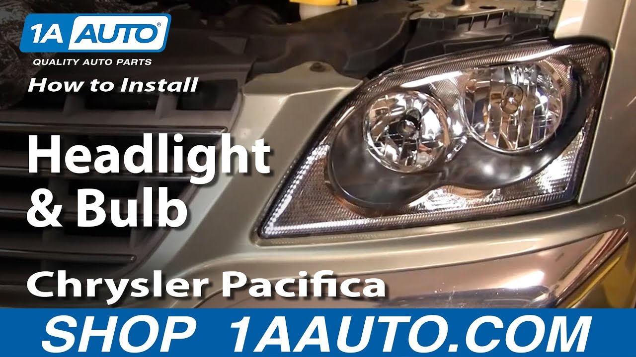 How to change a headlight on a 2004 chrysler pacifica #5