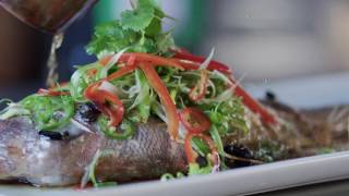 Soy-Sesame Steamed Snapper