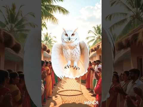 "🔥 विशाल उल्लू पकड़ा!"🔥 Catches Giant Owl!" #ai #funny #owl #cartoon #cute