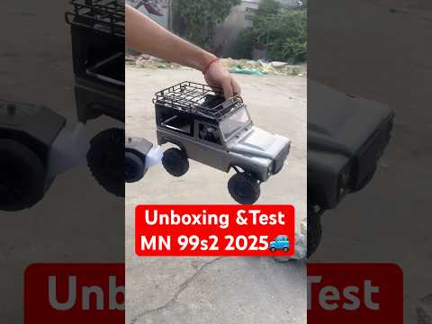 Unboxing &Test  A Gray RC Car MN 99s 2.4G 4WD , Land Rover Defender🚙 #rcoffoad