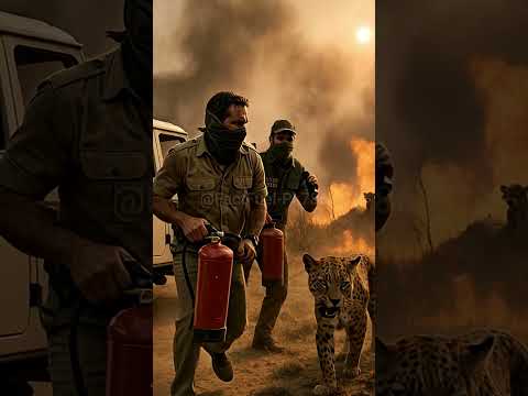 Mother Leopard’s Brave Fight to Save Her Cub #wildlife #humanity #leopard #aishorts