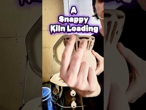 Snappy Kiln Loading! I Love Spooky Season! #potterylovers #smallbatchpottery #ceramic #pottery #kiln