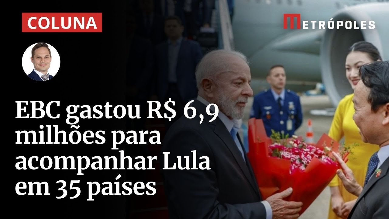 EBC gastou R$ 69 milhões para acompanhar Lula em 35 países