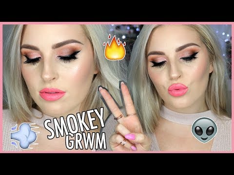 GRWM Dinner With Friends! ?? Glittery & Smudgey Makeup!