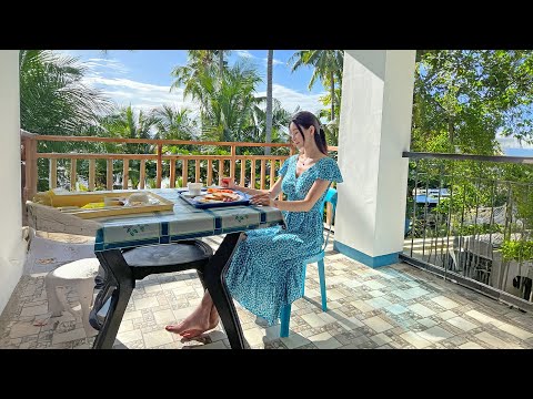 [ENG] VLOG 현지인 로컬 펜션 테라스에서 아침을ㅣ수영복촬영 ㅣ보홀여행브이로그10ㅣ모노빈제이ㅣmonobinjㅣswimwearshootingㅣbohol travel vlog