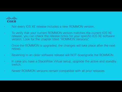 Upgrade ROMMON on Cisco Catalyst 9000 Series Switches