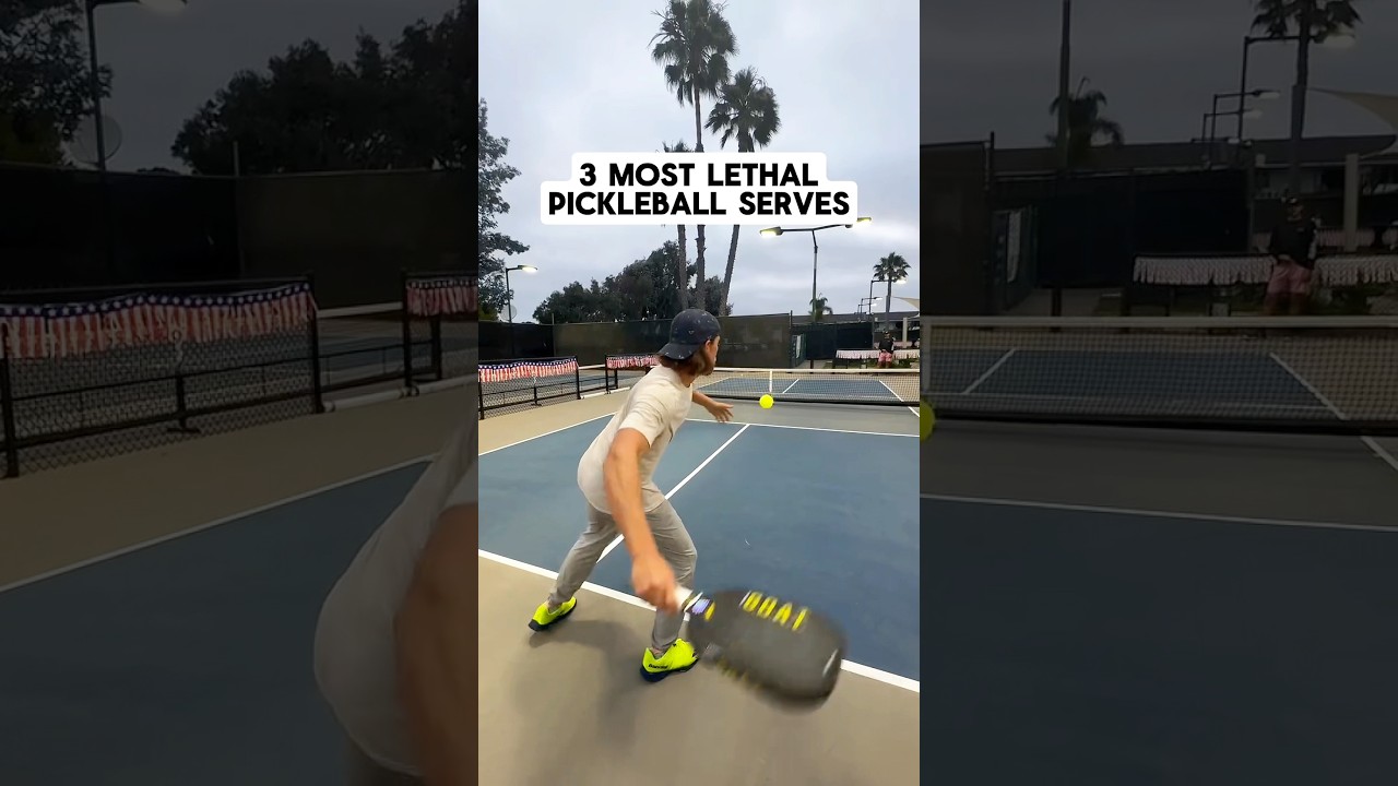 Most lethal pickleball serves 💀