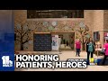 Mural dedicated to health workers, patients at Baltimore hospital