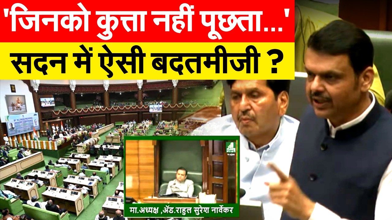 'जिनको कुत्ता नहीं पूछता...' सदन में ऐसी बदतमीजी ? Devendra Fadnavis