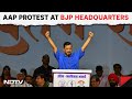 AAP Delhi Protest | Arvind Kejriwal Leading The March With Party Workers Towards BJP Headquarters